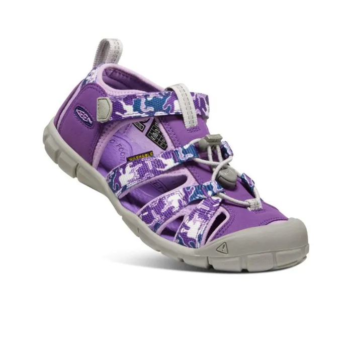 Kids KEEN Sandals Big Kids039 Purple Camo Water Sandals 8211 Seacamp II CNX Kids KEEN Sandals Big Kids039 Purple Camo Water Sandals 8211 Seacamp II CNX