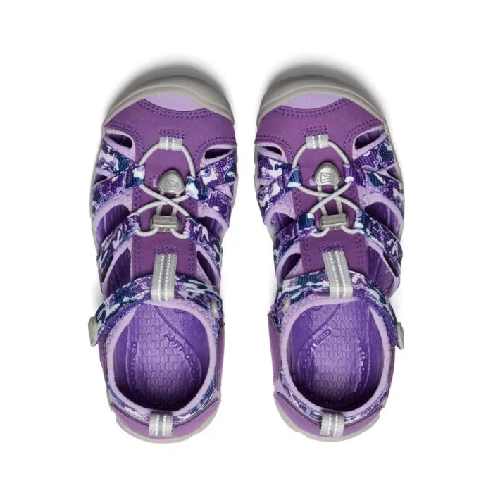Kids KEEN Sandals Big Kids039 Purple Camo Water Sandals 8211 Seacamp II CNX Kids KEEN Sandals Big Kids039 Purple Camo Water Sandals 8211 Seacamp II CNX