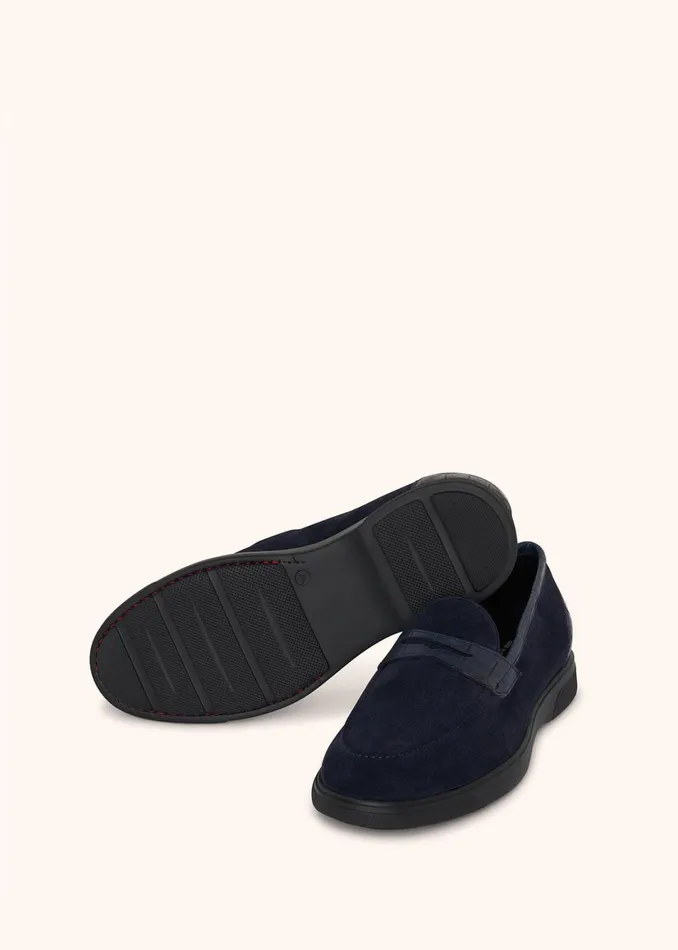 LEATHER LOAFER WITH CROCODILE LEATHER INSERTS Men Kiton Shoes LEATHER LOAFER WITH CROCODILE LEATHER INSERTS Men Kiton Shoes