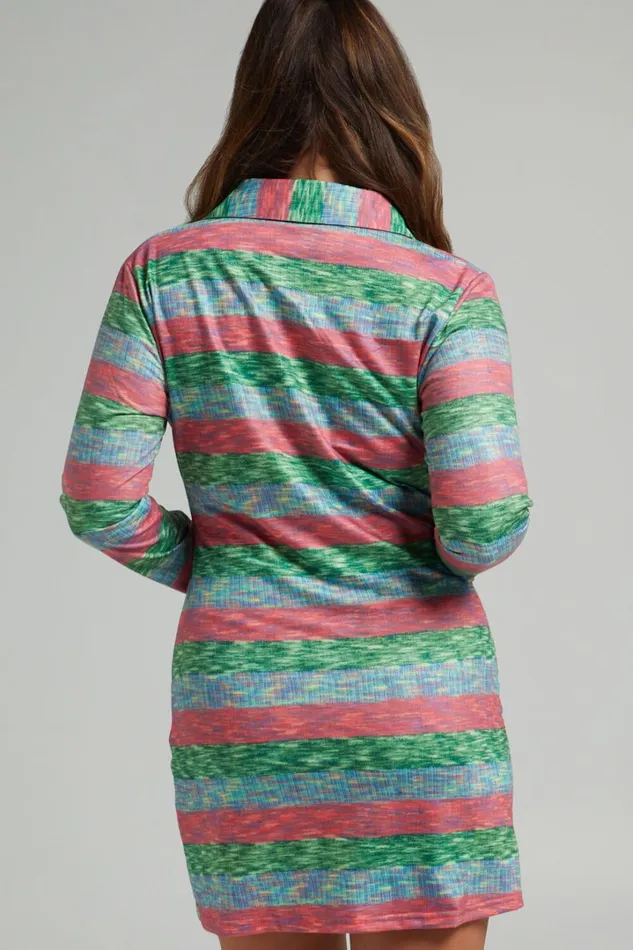 Lucricia Mini Dress 8211 Long Sleeve Shirt Dress In Multi Women Showpo Dresses