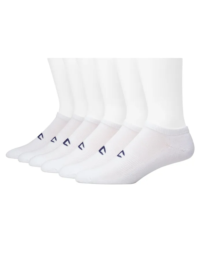 Men039S NoShow Socks Extended Sizes 6Pairs White Men Champion Socks