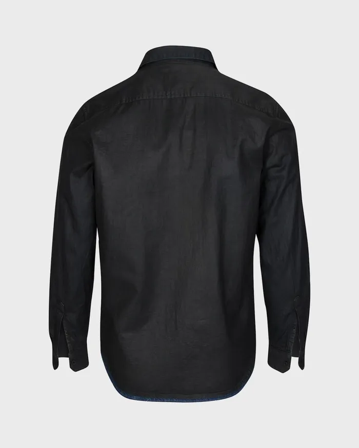 Men 7 For All Mankind Denim Signature Shirt In Coated Denim