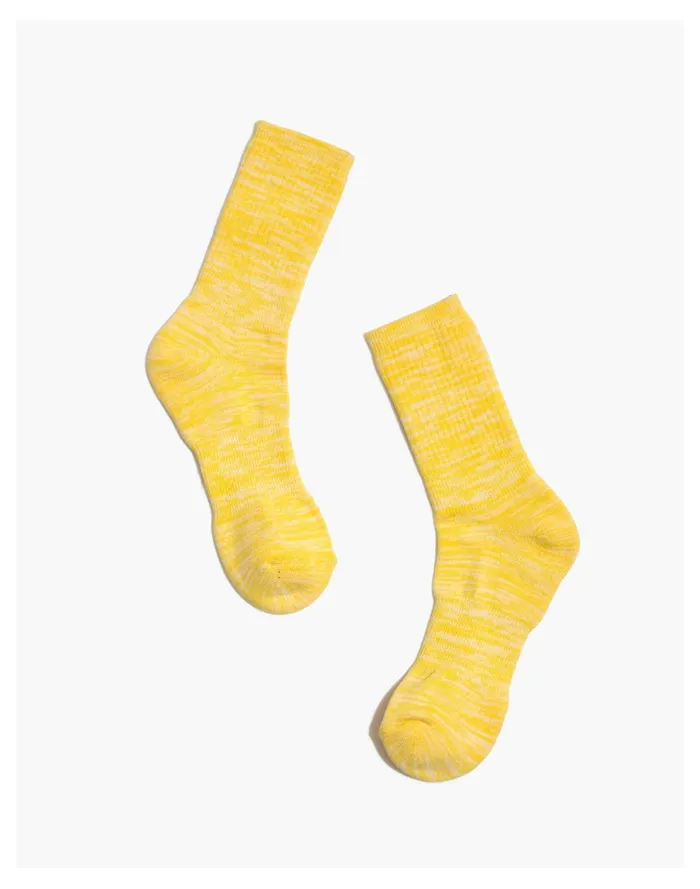Men Anonymous Ism Uneven Dye Crew Socks Gold Madewell Socks