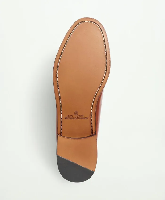 Men Cheever Tassel Loafer With Kiltie Brown Brooks Brothers Shoes