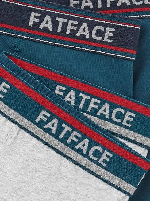Men Fatface Underwear Teal Green Cotton Boxers 2 Pack Men Fatface Underwear Teal Green Cotton Boxers 2 Pack