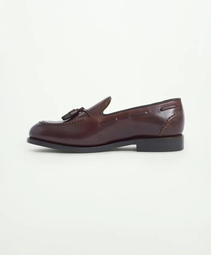 Men Fitzgerald Tassel Loafer Brown Brooks Brothers Shoes