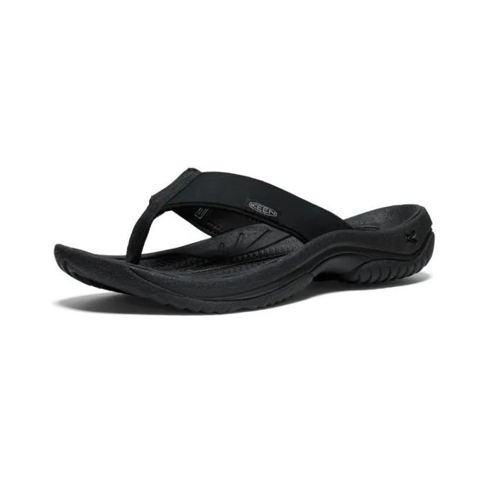 Men KEEN Sandals Kona Flip BlackSteel Grey Leather FlipFlop Men KEEN Sandals Kona Flip BlackSteel Grey Leather FlipFlop