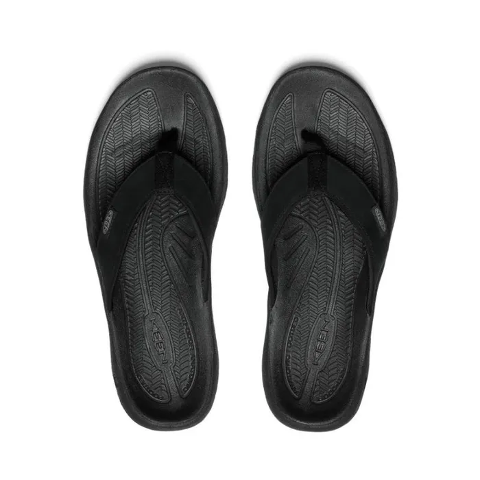 Men KEEN Sandals Kona Flip BlackSteel Grey Leather FlipFlop Men KEEN Sandals Kona Flip BlackSteel Grey Leather FlipFlop