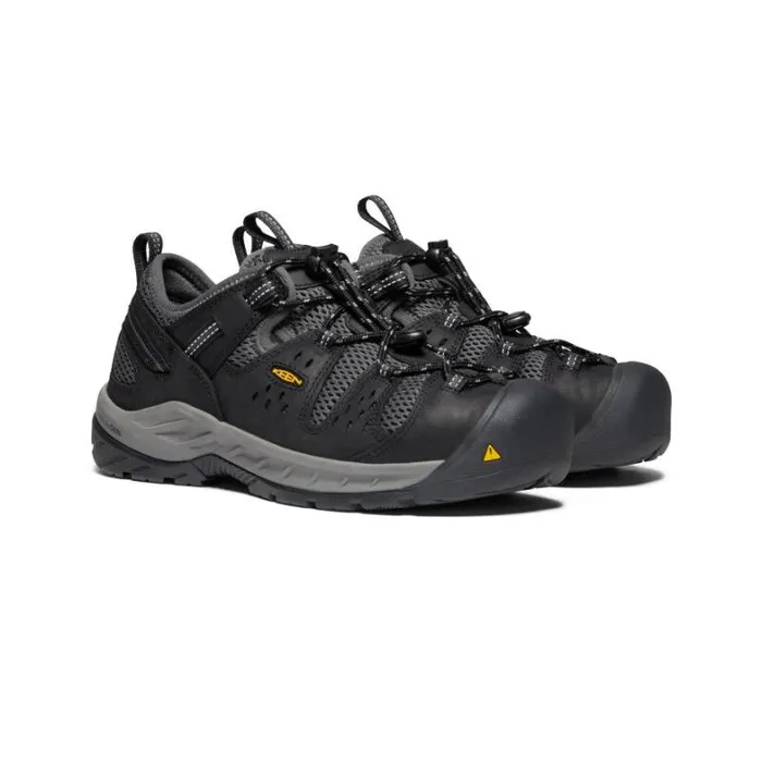 Men KEEN Shoes Atlanta Cool II Steel Toe BlackDark Shadow Men KEEN Shoes Atlanta Cool II Steel Toe BlackDark Shadow