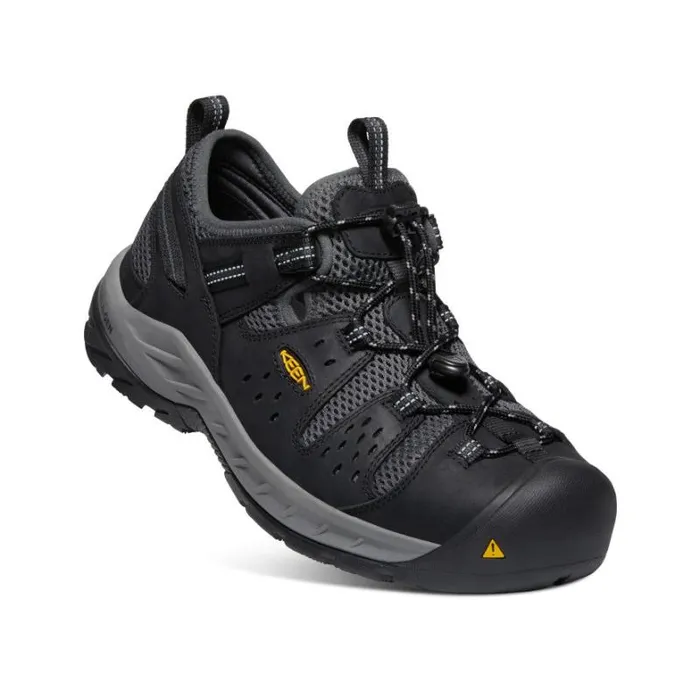 Men KEEN Shoes Atlanta Cool II Steel Toe BlackDark Shadow Men KEEN Shoes Atlanta Cool II Steel Toe BlackDark Shadow