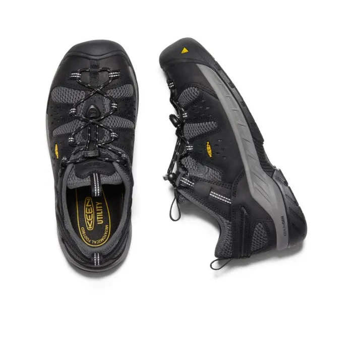 Men KEEN Shoes Atlanta Cool II Steel Toe BlackDark Shadow Men KEEN Shoes Atlanta Cool II Steel Toe BlackDark Shadow