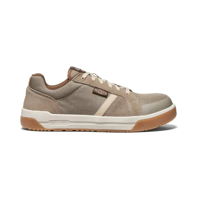 Men KEEN Shoes Kenton CarbonFiber Toe BrindleGum Leather Work Sneaker