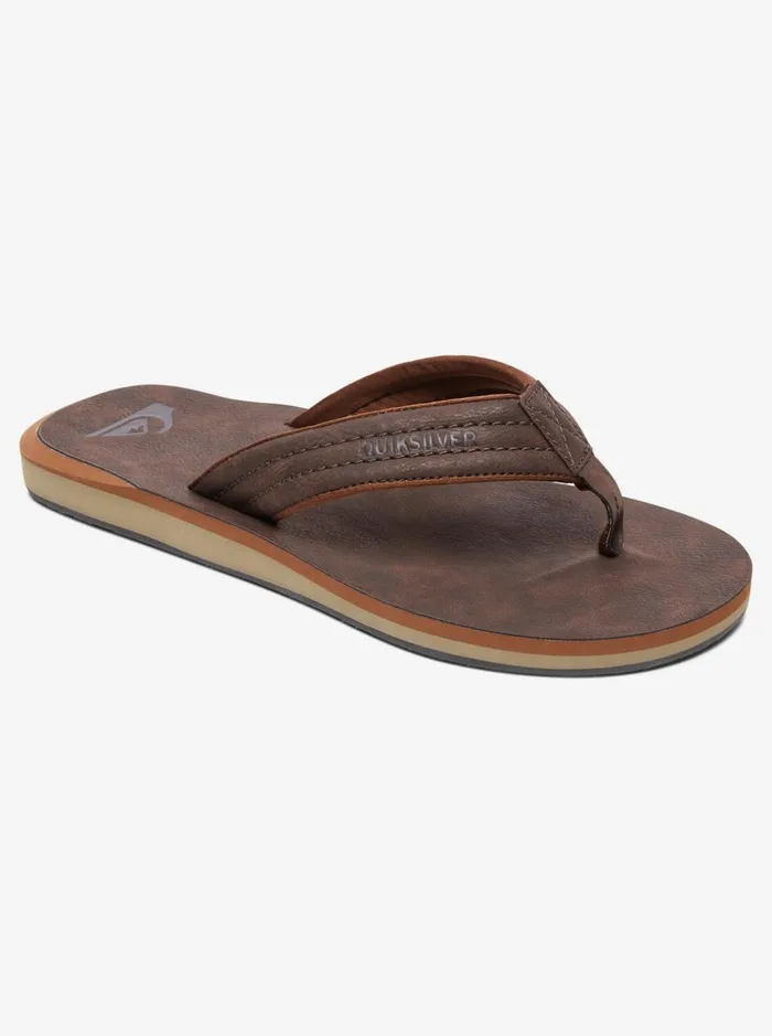 Men Quiksilver Sandals Carver Nubuck Sandals Demitasse 8211 Solid