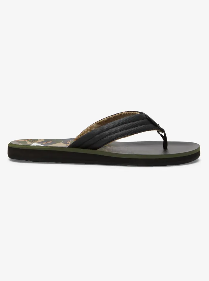 Men Quiksilver Sandals Carver Print Sandals Green 1 Men Quiksilver Sandals Carver Print Sandals Green 1