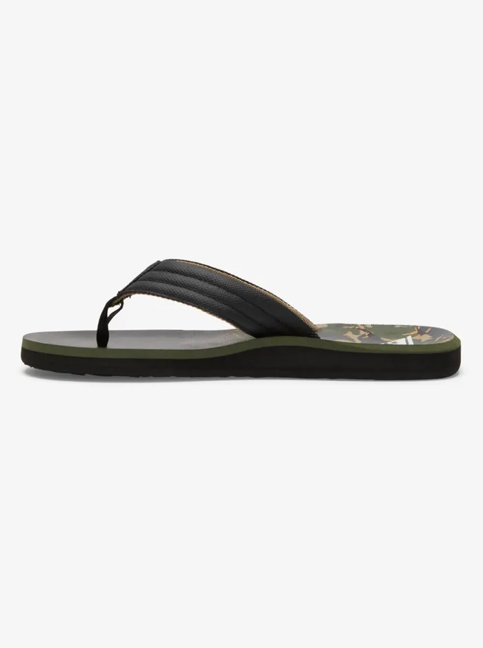 Men Quiksilver Sandals Carver Print Sandals Green 1 Men Quiksilver Sandals Carver Print Sandals Green 1