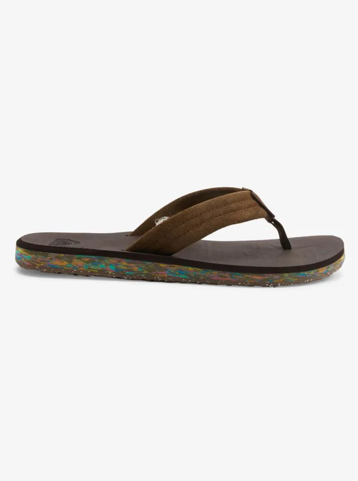 Men Quiksilver Sandals Carver Suede Recycled Sandals Brown 2 Men Quiksilver Sandals Carver Suede Recycled Sandals Brown 2