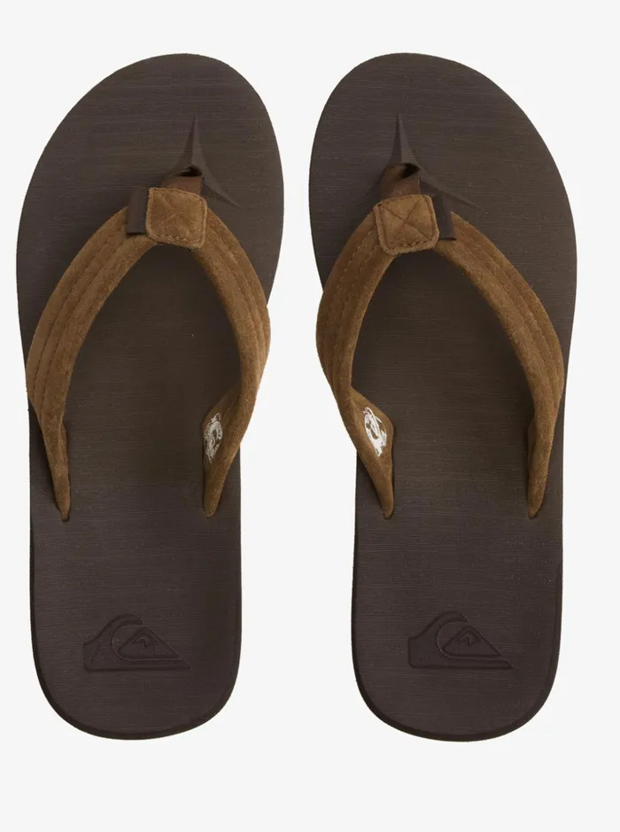 Men Quiksilver Sandals Carver Suede Recycled Sandals Brown 2 Men Quiksilver Sandals Carver Suede Recycled Sandals Brown 2