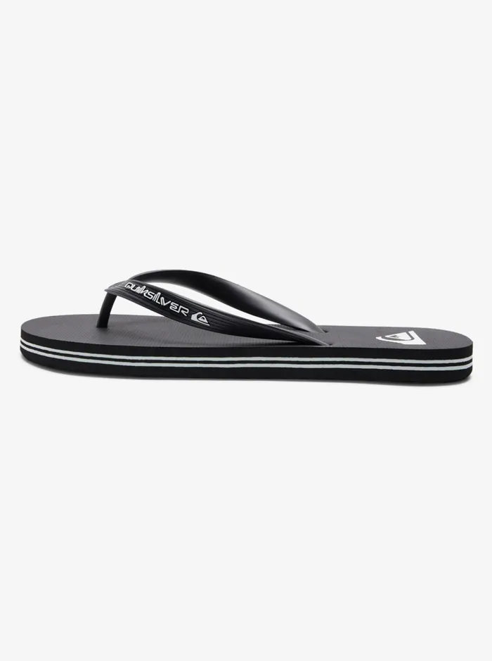Men Quiksilver Sandals Molokai Core FlipFlops Black 1 Men Quiksilver Sandals Molokai Core FlipFlops Black 1