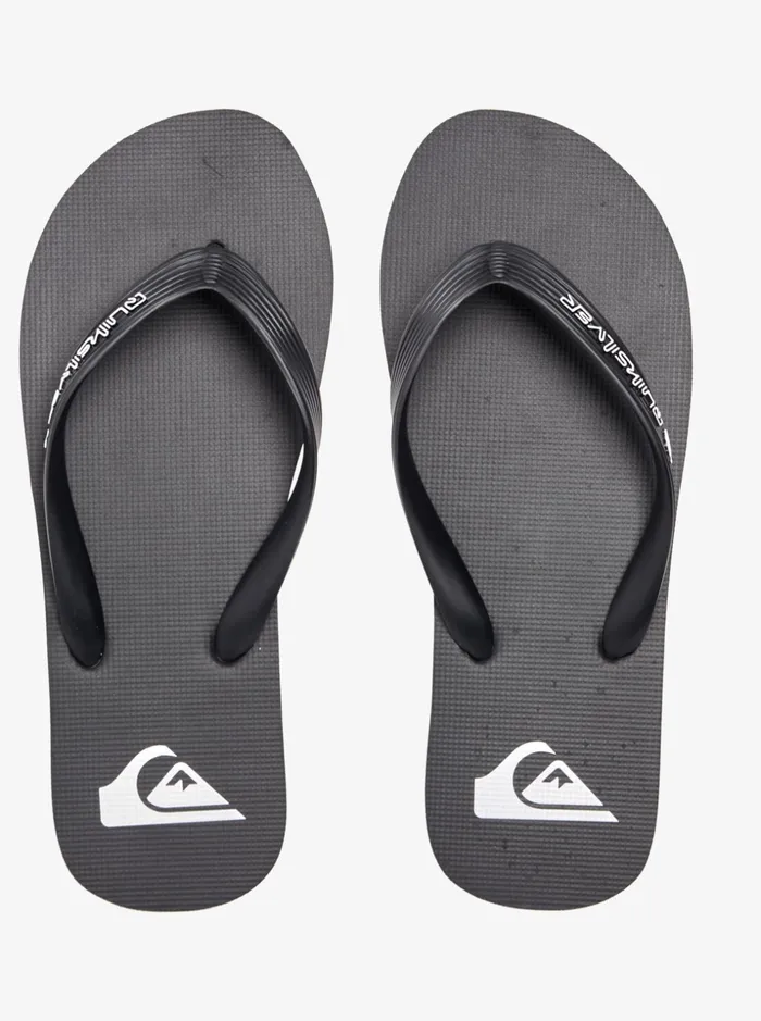 Men Quiksilver Sandals Molokai Core FlipFlops Black 1 Men Quiksilver Sandals Molokai Core FlipFlops Black 1