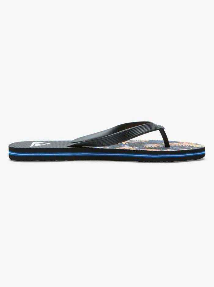 Men Quiksilver Sandals Molokai Division Flip Flops Black 1 Men Quiksilver Sandals Molokai Division Flip Flops Black 1