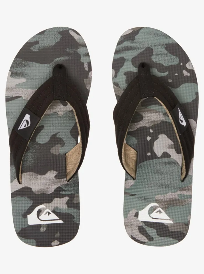 Men Quiksilver Sandals Molokai Layback Sandals For Men Blackgreenblack Men Quiksilver Sandals Molokai Layback Sandals For Men Blackgreenblack