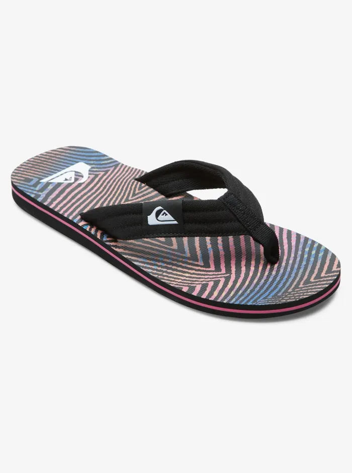 Men Quiksilver Sandals Molokai Layback Sandals For Men Blackorangegrey