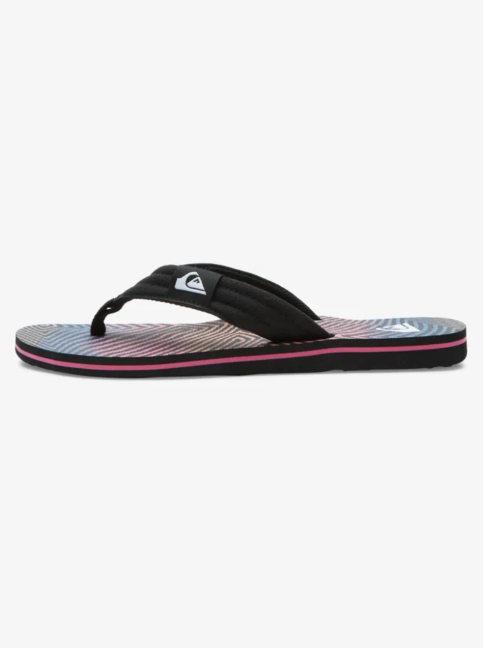 Men Quiksilver Sandals Molokai Layback Sandals For Men Blackorangegrey
