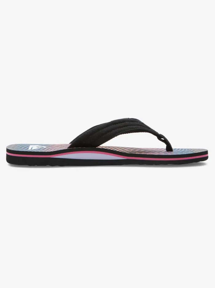 Men Quiksilver Sandals Molokai Layback Sandals For Men Blackorangegrey