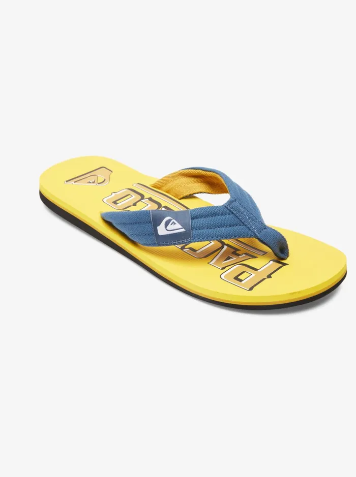 Men Quiksilver Sandals Quiksilver X Pacifico Molokai Layback Sandals Blackblackyellow