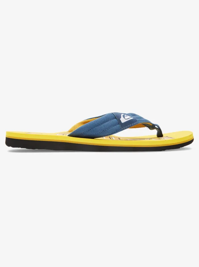 Men Quiksilver Sandals Quiksilver X Pacifico Molokai Layback Sandals Blackblackyellow