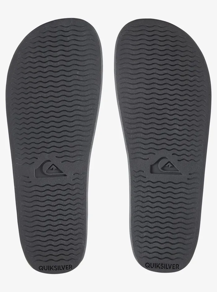 Men Quiksilver Sandals Rivi Slide Slider Sandals Blackblackwhite Men Quiksilver Sandals Rivi Slide Slider Sandals Blackblackwhite