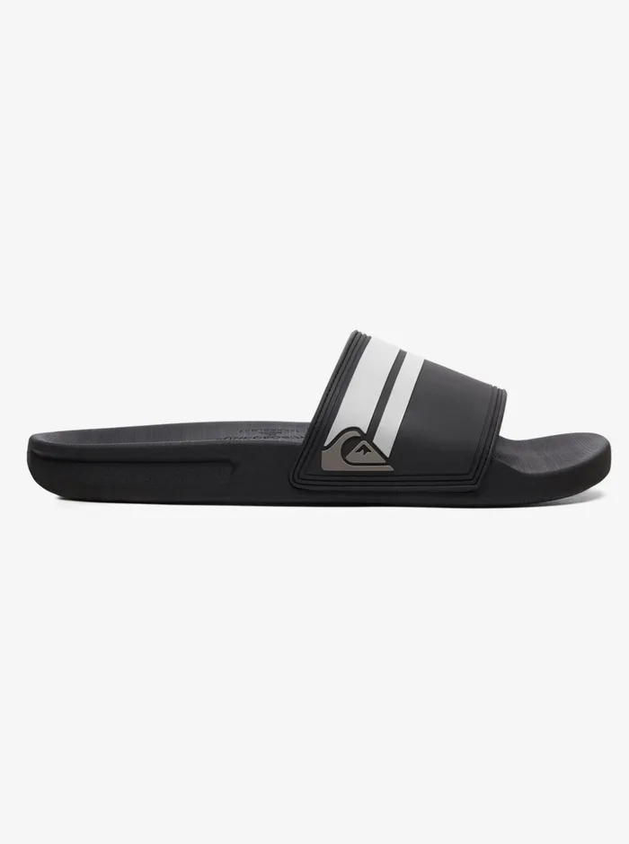 Men Quiksilver Sandals Rivi Slide Slider Sandals Blackblackwhite Men Quiksilver Sandals Rivi Slide Slider Sandals Blackblackwhite