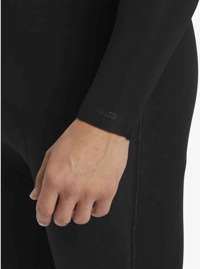 Men Quiksilver Wetsuits 43 Everyday Sessions ChestZip Wetsuit Black