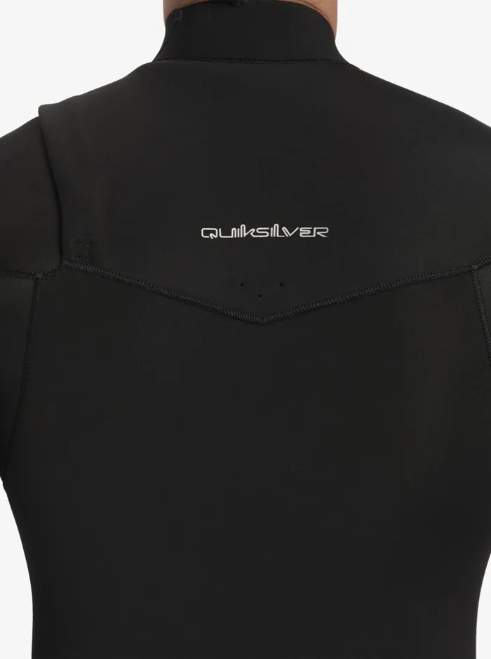 Men Quiksilver Wetsuits 43 Everyday Sessions ChestZip Wetsuit Black