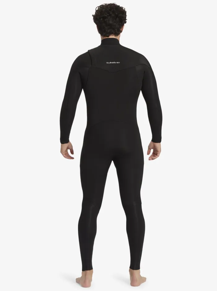 Men Quiksilver Wetsuits 43 Everyday Sessions ChestZip Wetsuit Black