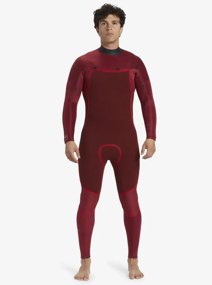 Men Quiksilver Wetsuits 43 Everyday Sessions ChestZip Wetsuit Black
