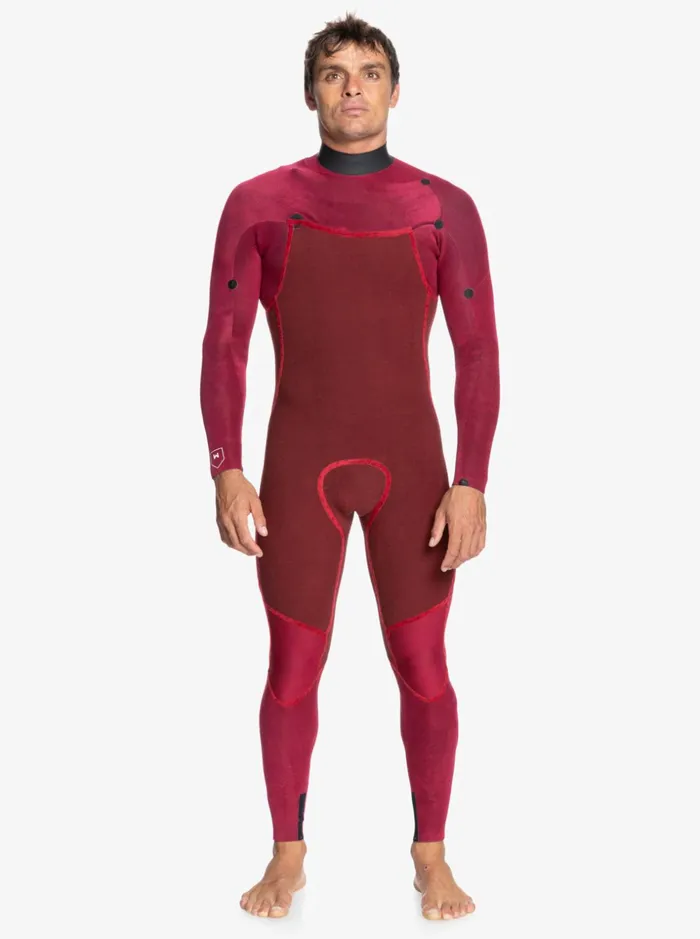 Men Quiksilver Wetsuits 43 Everyday Sessions ChestZip Wetsuit Black