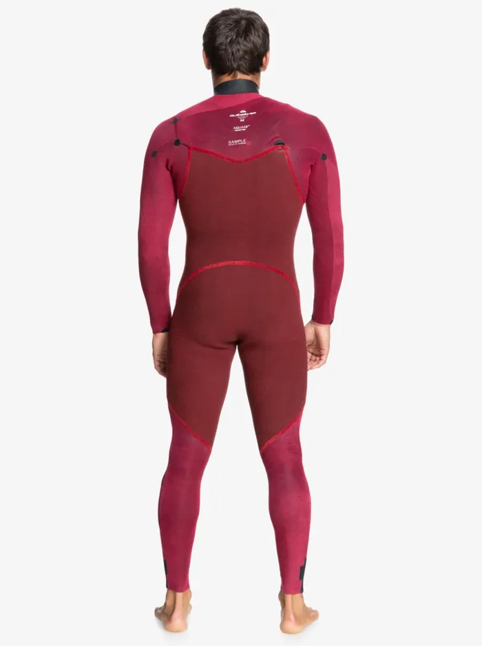 Men Quiksilver Wetsuits 43 Everyday Sessions ChestZip Wetsuit Black