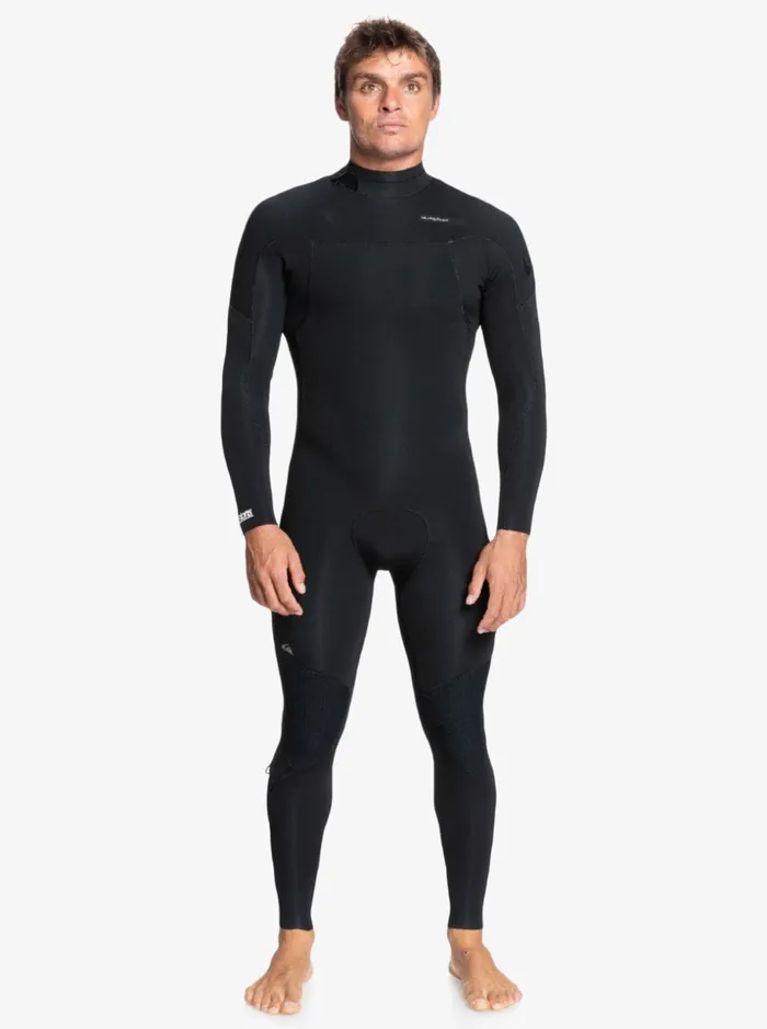 Men Quiksilver Wetsuits 543mm Everyday Sessions Back Zip Wetsuit Black