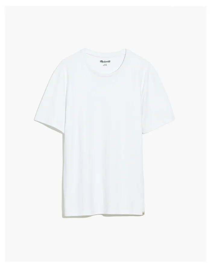 Men Relaxed Tee Eyelet White Madewell Tees
