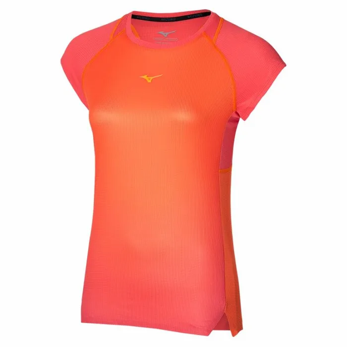 Mizuno Aero Tee Dubarry Red Women Tops