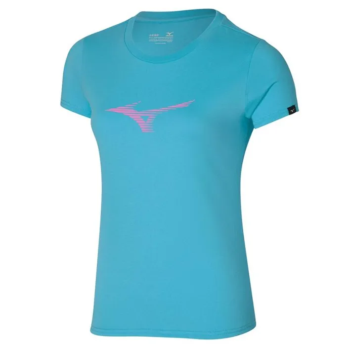 Mizuno Athletics RB Tee Maui Blue Women Tops