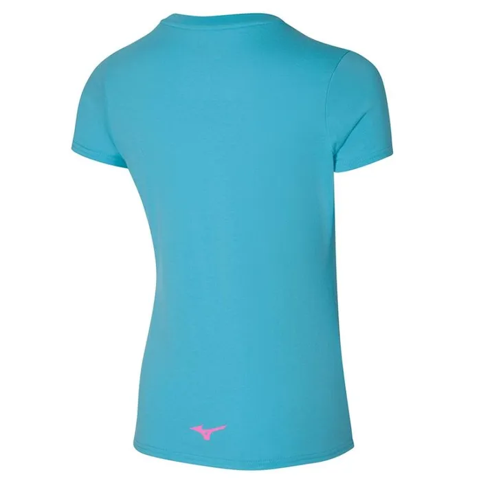 Mizuno Athletics RB Tee Maui Blue Women Tops Mizuno Athletics RB Tee Maui Blue Women Tops