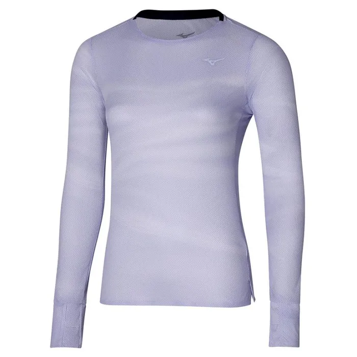 Mizuno Premium Aero LS Tee Snow Whitethistle Women Tops