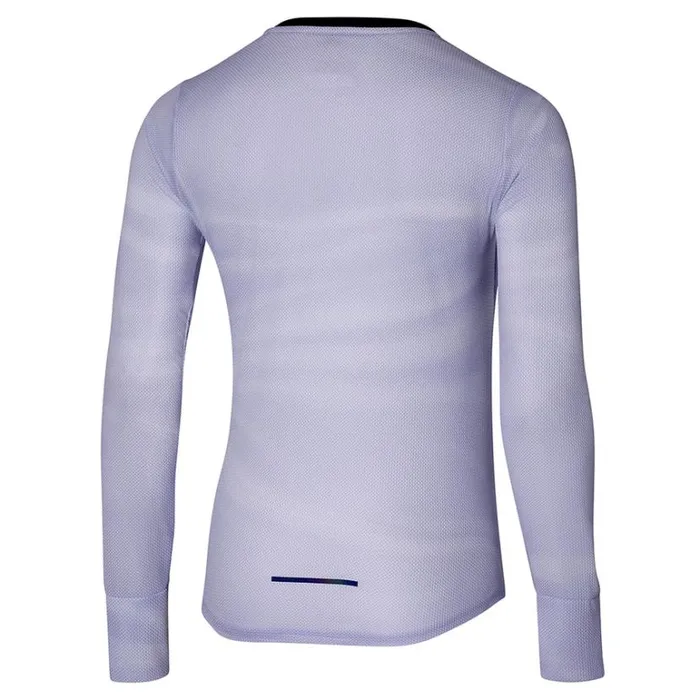 Mizuno Premium Aero LS Tee Snow Whitethistle Women Tops Mizuno Premium Aero LS Tee Snow Whitethistle Women Tops