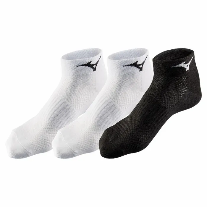 Mizuno Training Mid 3P Whitewhiteblack MenWomen Socks