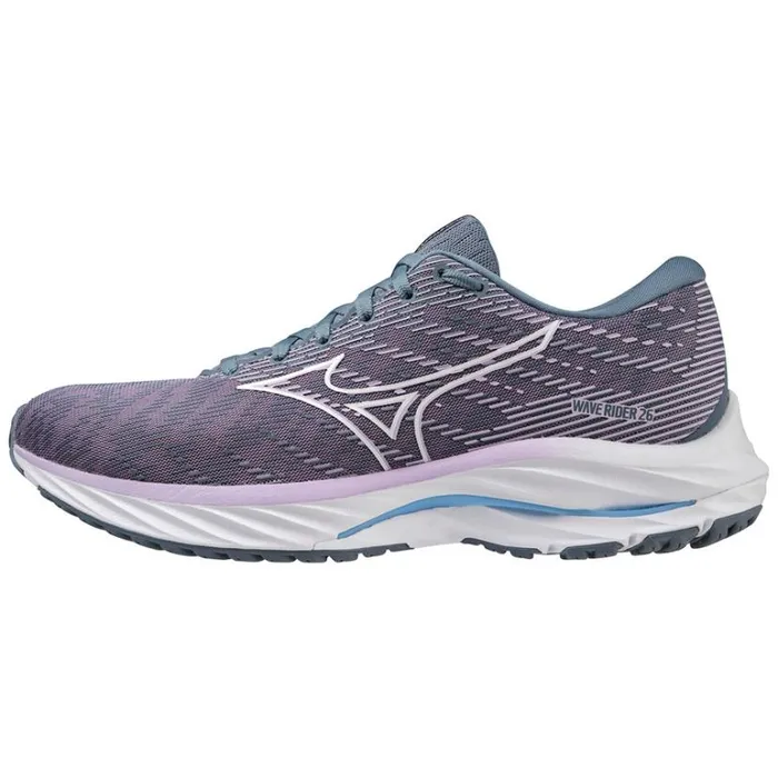 Mizuno Wave Rider 26 Wisteriawhitechina Blue Women Running