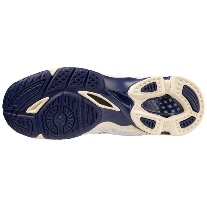 Mizuno WAVE VOLTAGE Whiteblueribbonmp Gold Women Volleyball Mizuno WAVE VOLTAGE Whiteblueribbonmp Gold Women Volleyball