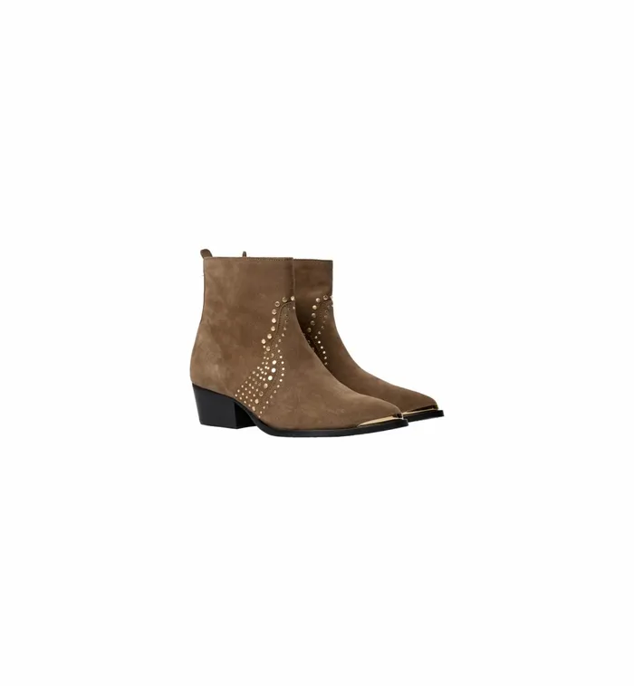 MOS MOSH Shoes Women MMAmos Suede Trock Boot Dark Beige MOS MOSH Shoes Women MMAmos Suede Trock Boot Dark Beige