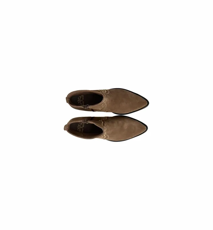 MOS MOSH Shoes Women MMAmos Suede Trock Boot Dark Beige MOS MOSH Shoes Women MMAmos Suede Trock Boot Dark Beige